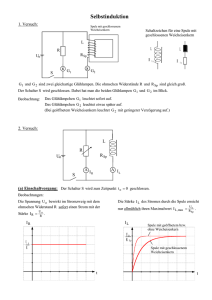 Unterrichtsmaterialien zum Thema "Selbstinduktion"