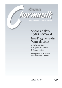 André Caplet / Clytus Gottwald Trois Fragments
