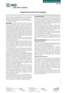 Diagnostik des Vitamin-B12-Mangels