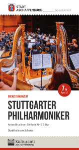 STUTTGARTER PHILHARMONIKER - Stadttheater Aschaffenburg