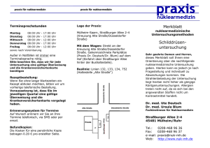 Informationsblatt zur Schilddrüsenuntersuchung im PDF Format