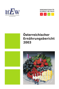 Österreichischer Ernährungsbericht 2003