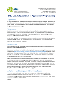 SQL-Lab Aufgabenblatt 5: Application Programming