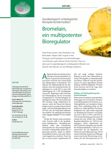 Bromelain, ein multipotenter Bioregulator