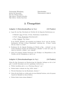 2.¨Ubungsblatt - Universität Würzburg