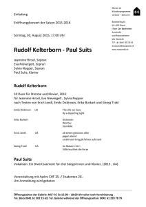 Rudolf Kelterborn - Paul Suits