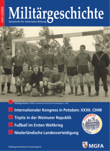 Zeitschrift "Militärgeschichte" - RK