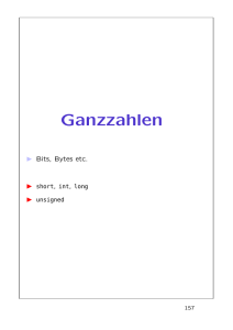 Ganzzahlen