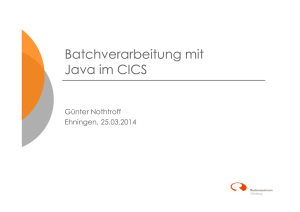 Batchverarbeitung mit Java im CICSHr Nothroff