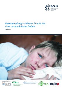 Lehrtext Masernimpfungen