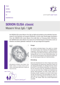 SERION ELISA classic Masern Virus IgG / IgM