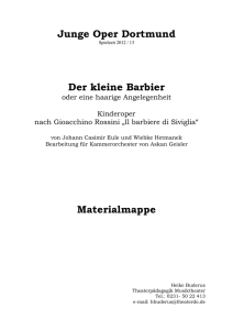 Junge Oper Dortmund Der kleine Barbier Materialmappe