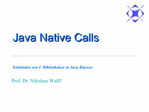 Java Native Calls