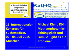 Michael Klein, Köln: Methamphetamin