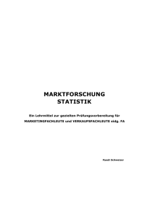 MARKTFORSCHUNG STATISTIK