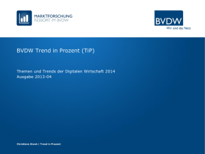 BVDW Trend in Prozent (TiP)