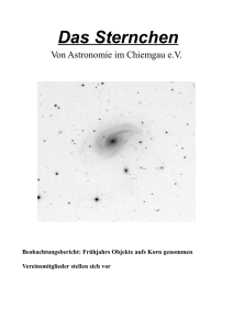 Das Sternchen - Astronomie im Chiemgau eV