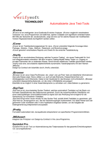 Automatisierte Java Test-Tools