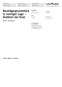 Bauträgergrundstück in sonniger Lage ~ Gratkorn bei Graz