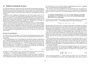 12 Einfache mechanische Systeme