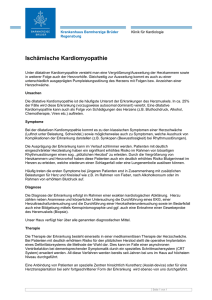 Ischämische Kardiomyopathie - Barmherzige Brüder Regensburg