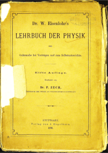 LEHRBUCH DER PHYSIK