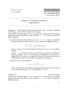 Blatt 6 - Institut für Theoretische Physik