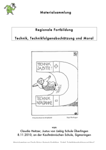 Reader Technikethik - Fachverband Ethik eV