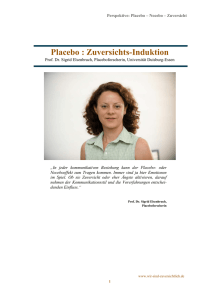 Placebo : Zuversichts-Induktion