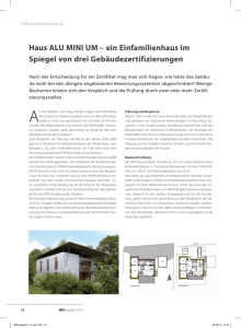 Haus ALU MINI UM - Österreichisches Institut für Baubiologie und