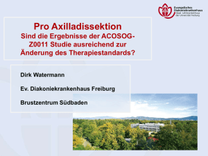 Pro Axilladissektion von Prof. D. Watermann