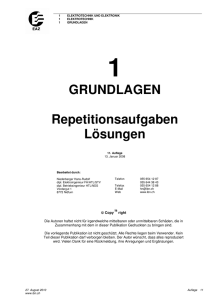 GRUNDLAGEN Repetitionsaufgaben Lösungen