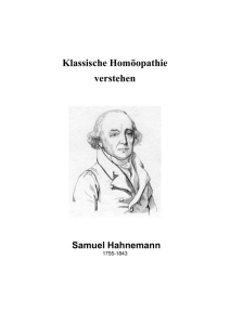 Klassische Homöopathie verstehen