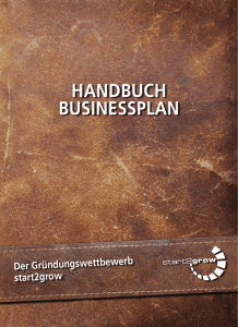 Handbuch Businessplan - Wirtschaftsförderung Dortmund