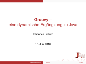 Groovy – eine dynamische Ergängzung zu Java