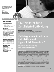 CME Weiterbildung Zertifizierte Fortbildung