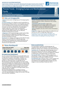 Pioneer Funds - Emerging Europe and Mediterranean Equity