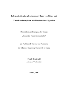 Polymerisationskatalysatoren auf Basis von Titan