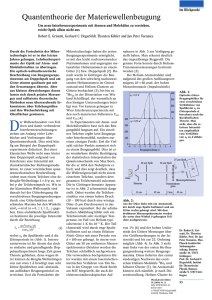 Quantentheorie der Materiewellenbeugung