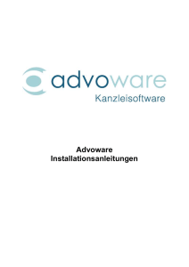 Installationsanleitung Advoware