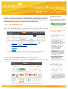 Database Performance Analyzer für Oracle