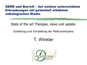 GERD und Barrett - Dr. Thomas Winkler