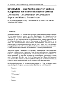 Direkthybrid – eine Kombination von Verbren