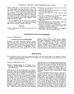 International Union of Crystallography Book Reviews