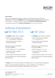 für Mac OS X für Linux Software-Entwickler/in