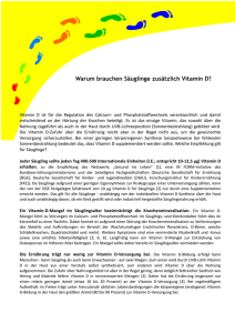 Warum brauchen Säuglinge zusätzlich Vitamin D?