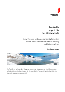 Das Wallis angesichts des Klimawandels