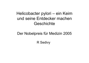Nobelpreis für Medizin 2005