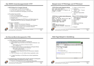 Das WWW-Anwendungsprotokoll: HTTP Beispiel einer