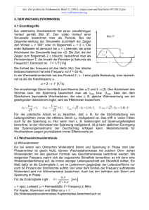 Der Wechselstromkreis - Grundbegriffe und